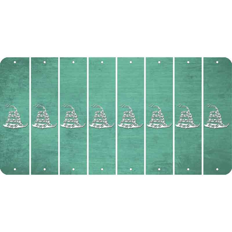 Mint Oil Rubbed Cut Fun Strips (Set of 8) GADSDEN SNAKE