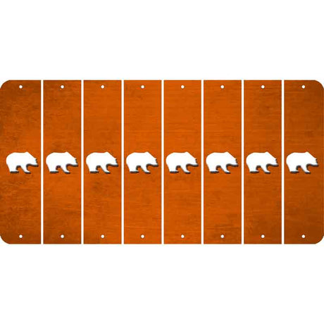 Orange Oil Rubbed Cut Fun Strips (Set of 8) BEER MUG