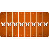 Orange Oil Rubbed Cut Fun Strips (Set of 8) BUTTERFLY