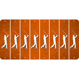 Orange Oil Rubbed Cut Fun Strips (Set of 8) FEMALE GOLFER
