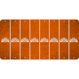 Orange Oil Rubbed Cut Fun Strips (Set of 8) HOT ROD