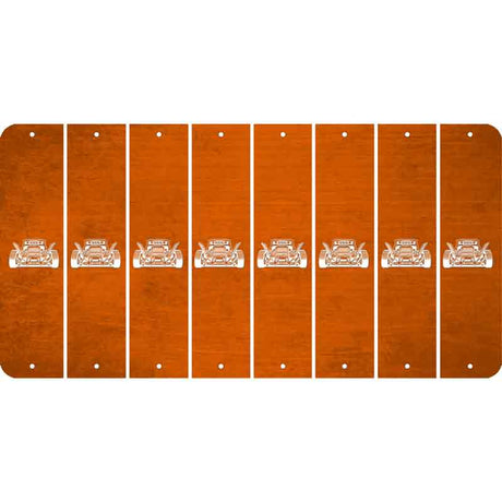 Orange Oil Rubbed Cut Fun Strips (Set of 8) HOT ROD
