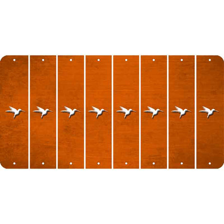 Orange Oil Rubbed Cut Fun Strips (Set of 8) HUMMINGBIRD