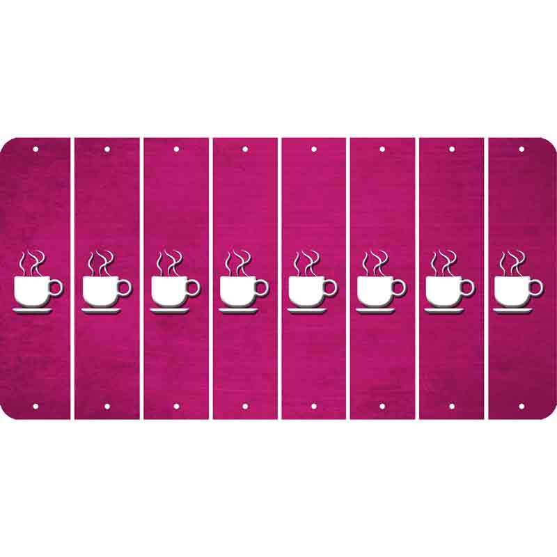 Pink Oil Rubbed Cut Fun Strips (Set of 8) COFFEE MUG