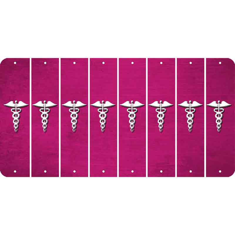 Pink Oil Rubbed Cut Fun Strips (Set of 8) CADUCEUS