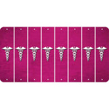 Pink Oil Rubbed Cut Fun Strips (Set of 8) CADUCEUS