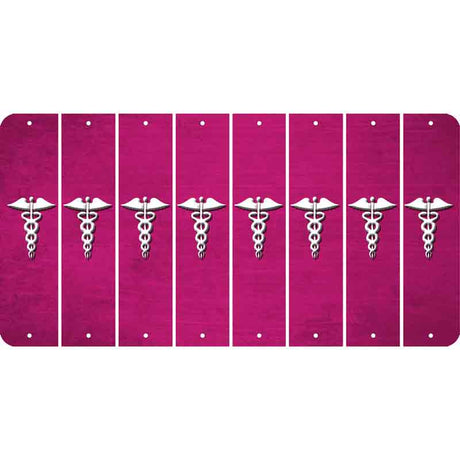 Pink Oil Rubbed Cut Fun Strips (Set of 8) CADUCEUS