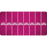 Pink Oil Rubbed Cut Fun Strips (Set of 8) HOT ROD
