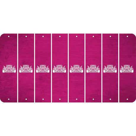 Pink Oil Rubbed Cut Fun Strips (Set of 8) HOT ROD