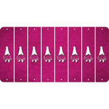 Pink Oil Rubbed Cut Fun Strips (Set of 8) GNOME