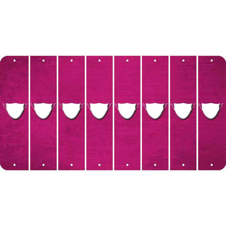 Pink Oil Rubbed Cut Fun Strips (Set of 8) MASK