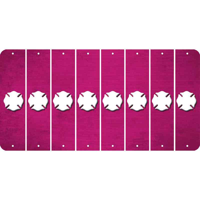 Pink Oil Rubbed Cut Fun Strips (Set of 8) MALTESE CROSS