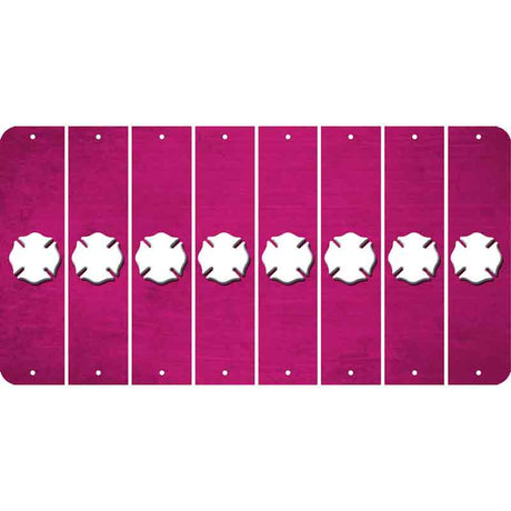Pink Oil Rubbed Cut Fun Strips (Set of 8) MALTESE CROSS