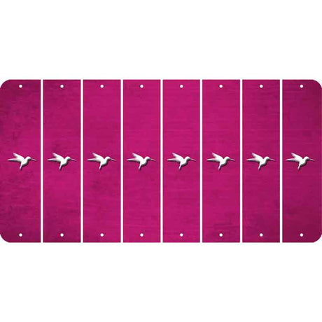 Pink Oil Rubbed Cut Fun Strips (Set of 8) HUMMINGBIRD