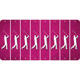 Pink Oil Rubbed Cut Fun Strips (Set of 8) FEMALE GOLFER