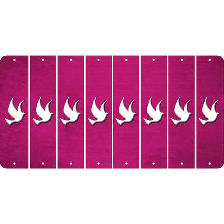 Pink Oil Rubbed Cut Fun Strips (Set of 8) DOVE