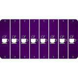 Purple Oil Rubbed Cut Fun Strips (Set of 8) COFFEE MUG