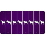 Purple Oil Rubbed Cut Fun Strips (Set of 8) DONKEY