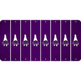 Purple Oil Rubbed Cut Fun Strips (Set of 8) GNOME