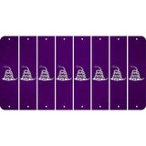 Purple Oil Rubbed Cut Fun Strips (Set of 8) GADSDEN SNAKE