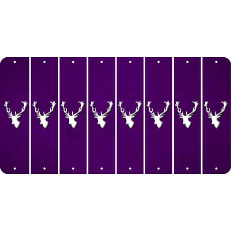 Purple Oil Rubbed Cut Fun Strips (Set of 8) ELK