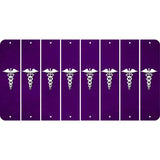 Purple Oil Rubbed Cut Fun Strips (Set of 8) CADUCEUS