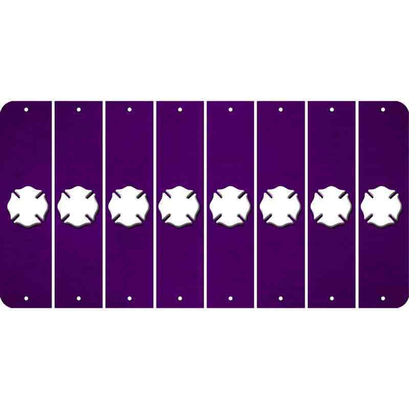 Purple Oil Rubbed Cut Fun Strips (Set of 8) MALTESE CROSS