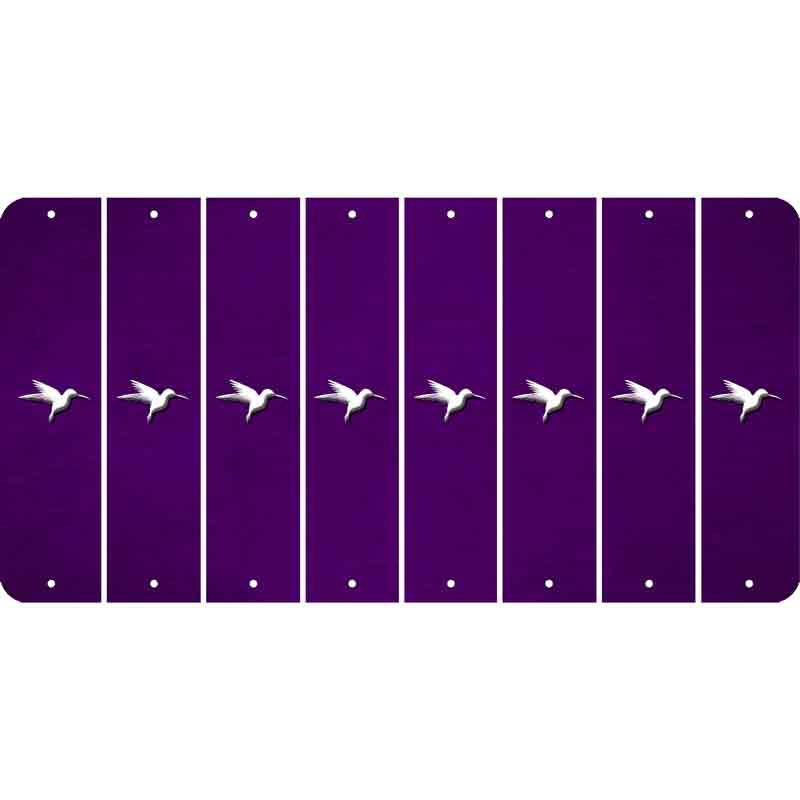 Purple Oil Rubbed Cut Fun Strips (Set of 8) HUMMINGBIRD