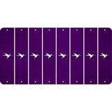 Purple Oil Rubbed Cut Fun Strips (Set of 8) HUMMINGBIRD