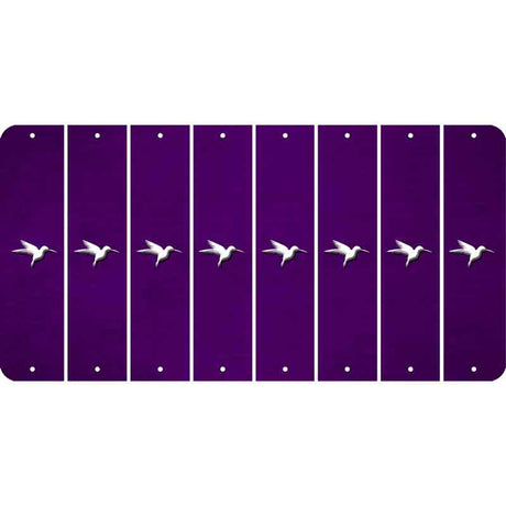 Purple Oil Rubbed Cut Fun Strips (Set of 8) HUMMINGBIRD