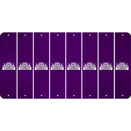 Purple Oil Rubbed Cut Fun Strips (Set of 8) HOT ROD