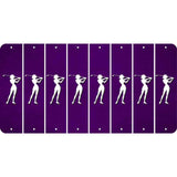 Purple Oil Rubbed Cut Fun Strips (Set of 8) MALE GOLFER