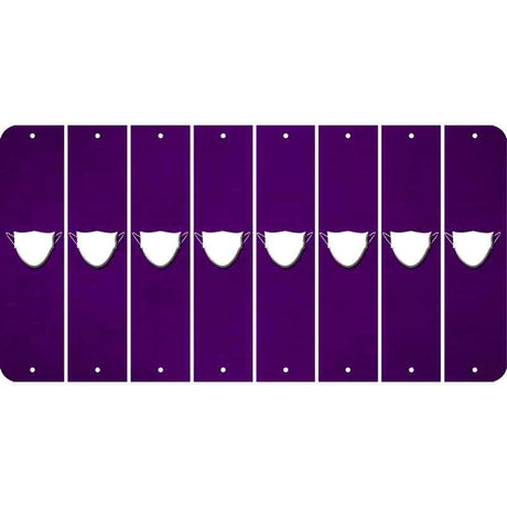 Purple Oil Rubbed Cut Fun Strips (Set of 8) MASK