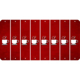 Red Oil Rubbed Cut Fun Strips (Set of 8) COFFEE MUG