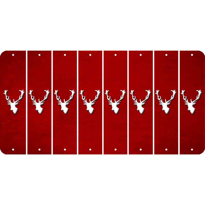 Red Oil Rubbed Cut Fun Strips (Set of 8) ELK