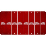 Red Oil Rubbed Cut Fun Strips (Set of 8) HOT ROD