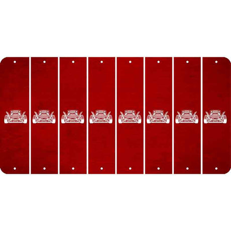 Red Oil Rubbed Cut Fun Strips (Set of 8) HOT ROD