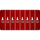 Red Oil Rubbed Cut Fun Strips (Set of 8) GNOME