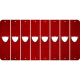 Red Oil Rubbed Cut Fun Strips (Set of 8) MASK