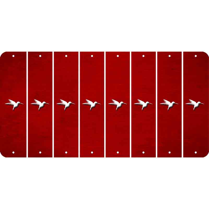 Red Oil Rubbed Cut Fun Strips (Set of 8) HUMMINGBIRD