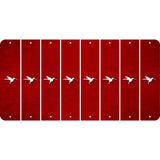 Red Oil Rubbed Cut Fun Strips (Set of 8) HUMMINGBIRD