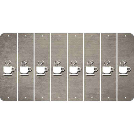 Tan Oil Rubbed Cut Fun Strips (Set of 8) COFFEE MUG