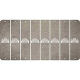 Tan Oil Rubbed Cut Fun Strips (Set of 8) HOT ROD