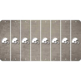 Tan Oil Rubbed Cut Fun Strips (Set of 8) FOOTBALL HELMET