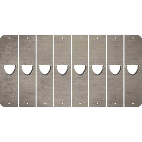 Tan Oil Rubbed Cut Fun Strips (Set of 8) MASK