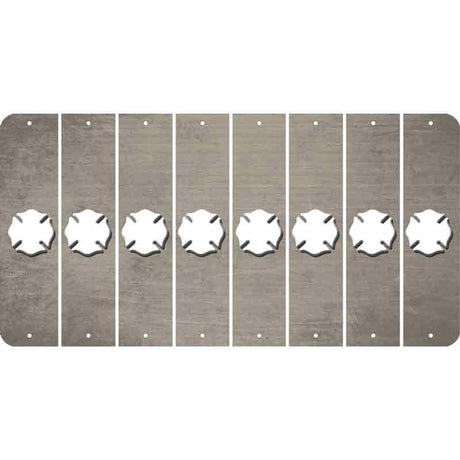 Tan Oil Rubbed Cut Fun Strips (Set of 8) MALTESE CROSS