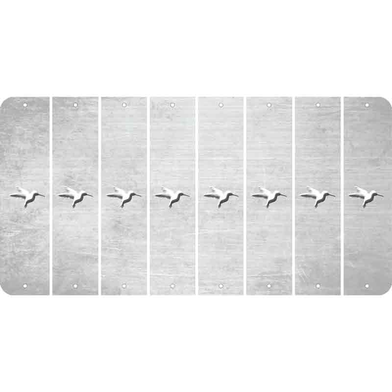 White Oil Rubbed Cut Fun Strips (Set of 8) HUMMINGBIRD