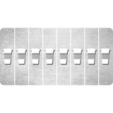 White Oil Rubbed Cut Fun Strips (Set of 8) LATTE