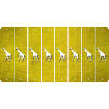 Yellow Oil Rubbed Cut Fun Strips (Set of 8) GIRAFFE