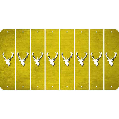 Yellow Oil Rubbed Cut Fun Strips (Set of 8) ELK